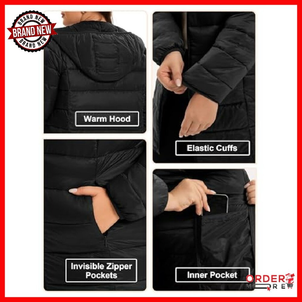 Plus Size Packable Puffer Jacket Lightweight Quil… - image 6